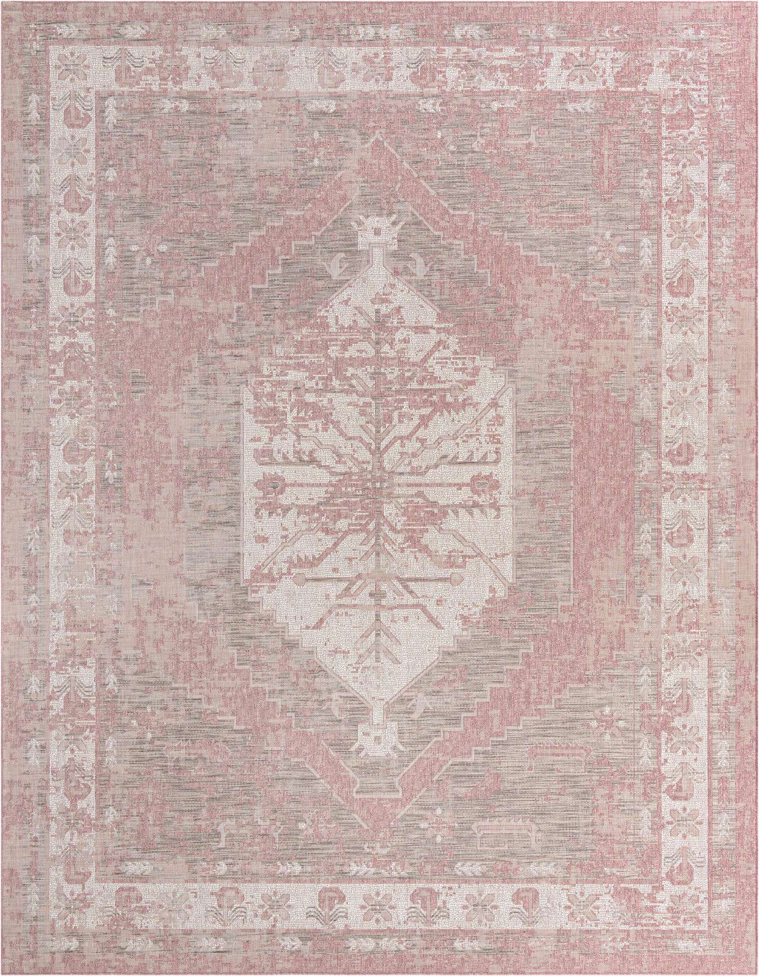 10' x 13' Easy-Clean Traditional Indoor / Outdoor Rug
