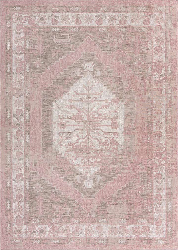 9' x 12' Easy-Clean Traditional Indoor / Outdoor Rug