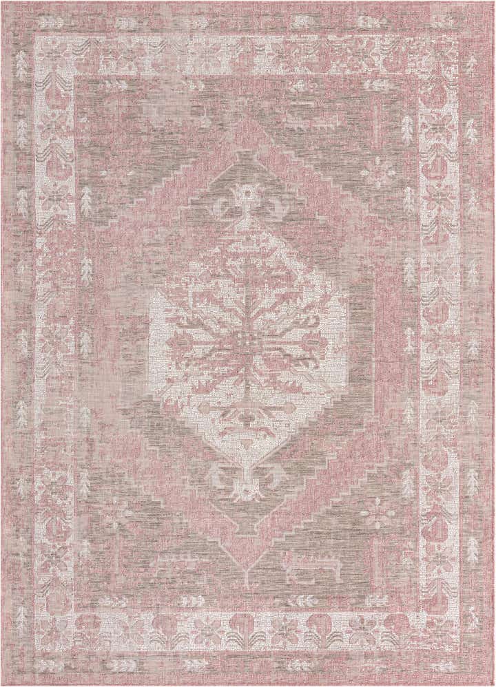 7' x 10' Easy-Clean Traditional Indoor / Outdoor Rug