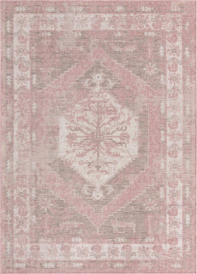 Detail image of 7' x 10' Easy-Clean Traditional Indoor / Outdoor Rug