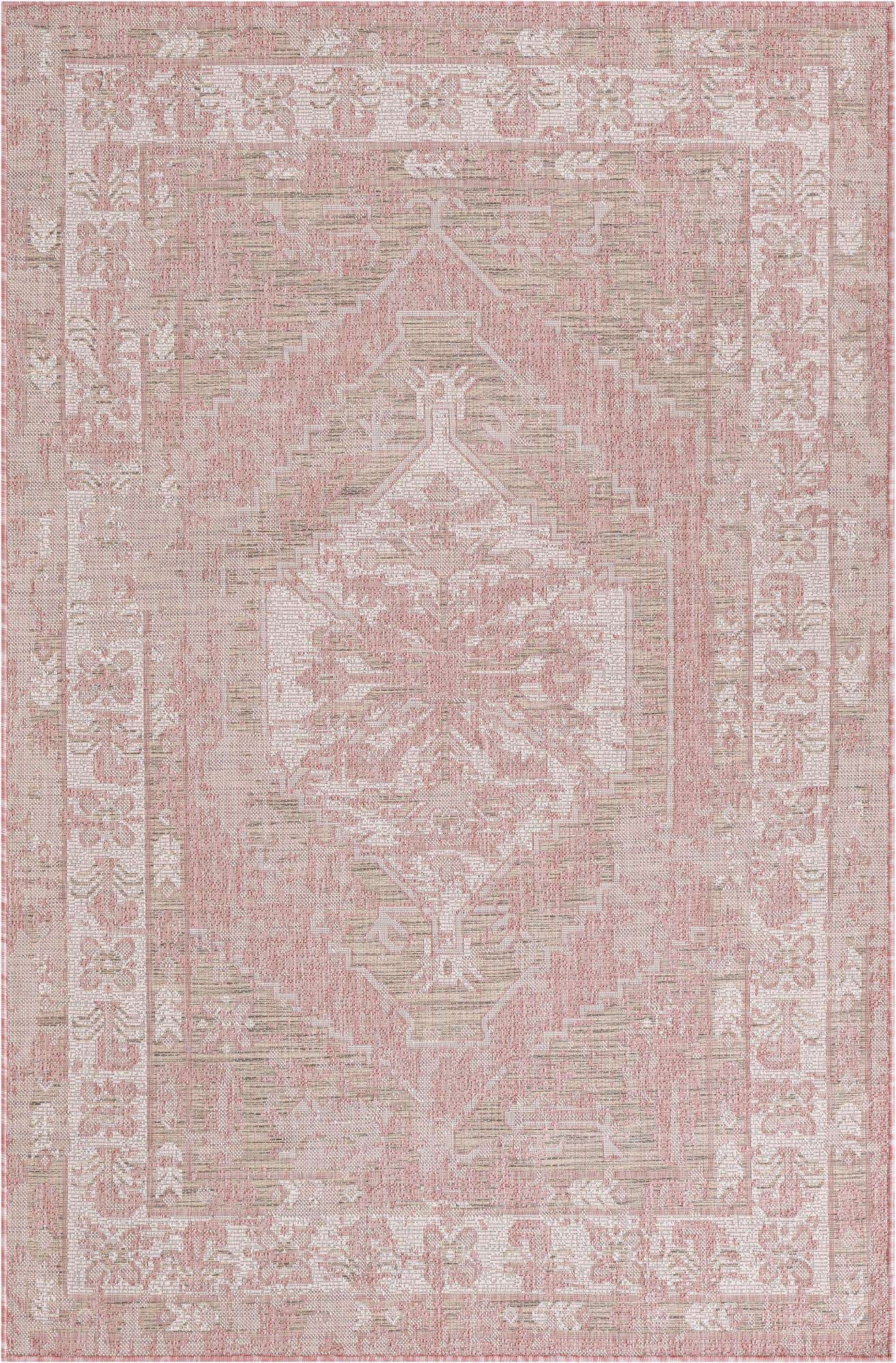 5' 3 x 8' Easy-Clean Traditional Indoor / Outdoor Rug