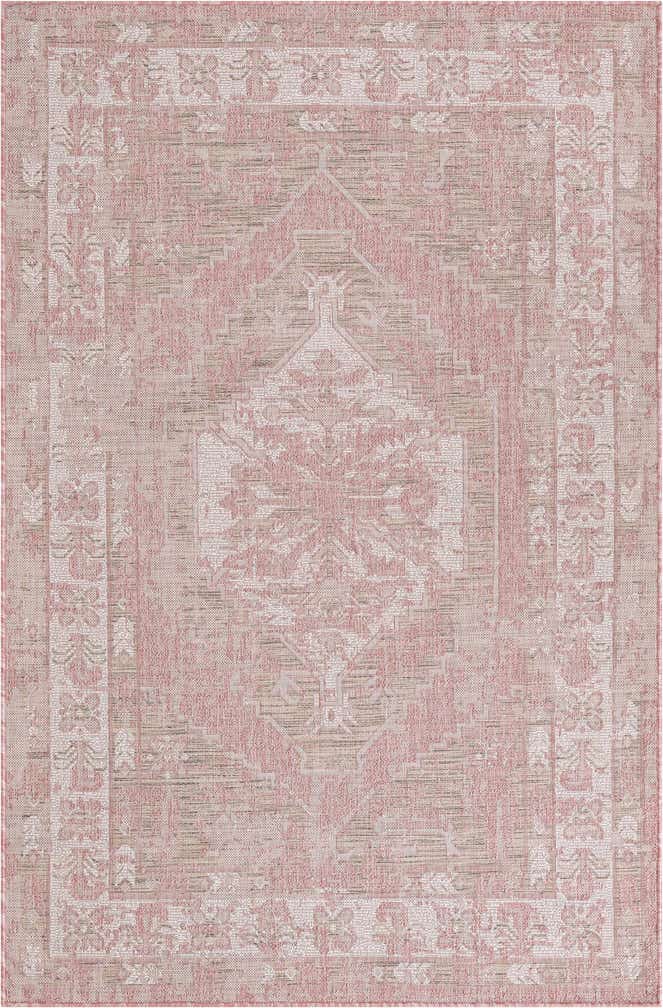 5' 3 x 8' Easy-Clean Traditional Indoor / Outdoor Rug