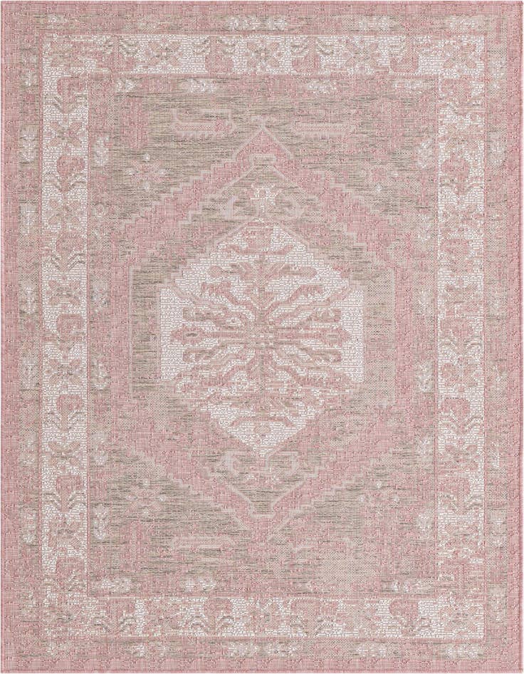 Detail image of 4' x 6' Easy-Clean Traditional Indoor / Outdoor Rug