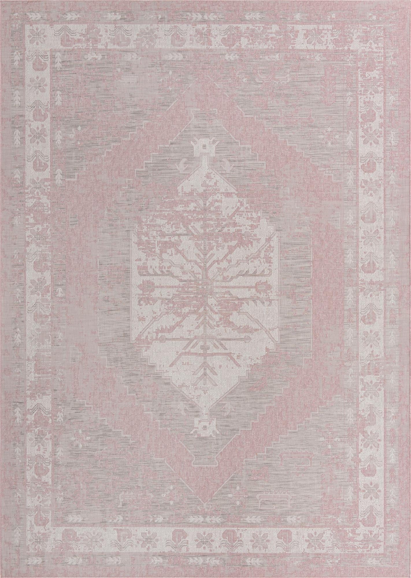 Primary image 10' x 14'  Washable Traditional Indoor / Outdoor Rug