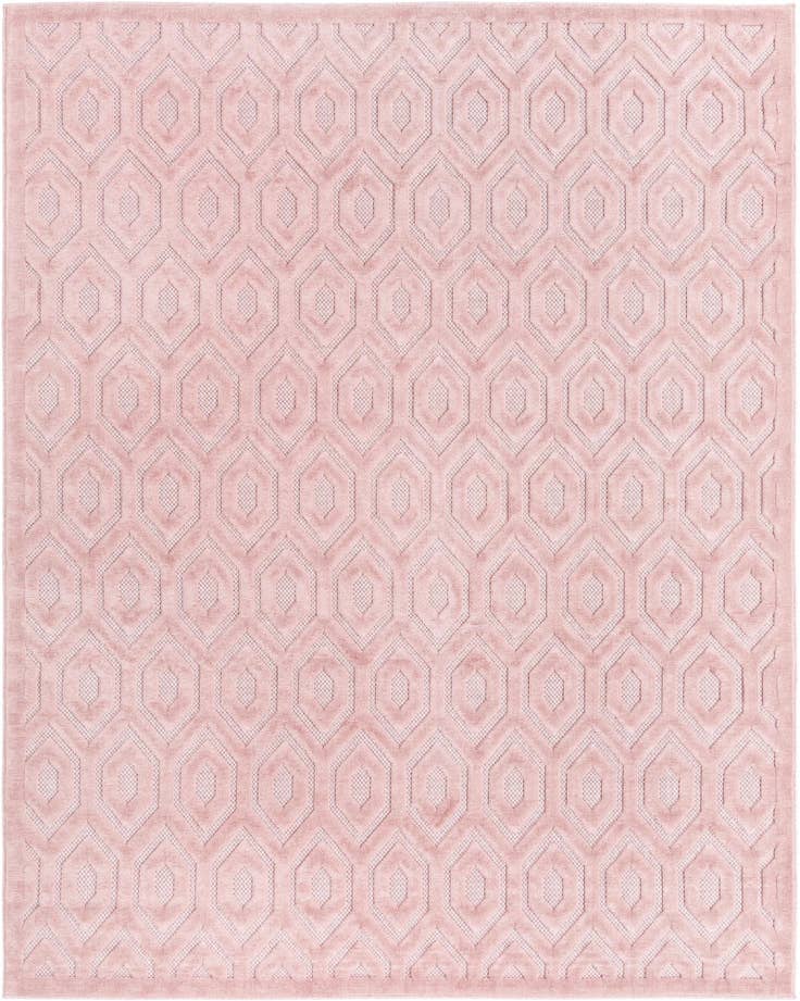 Detail image of 7' 10 x 10' Easy-Clean Trellis Textured Indoor / Outdoor Rug