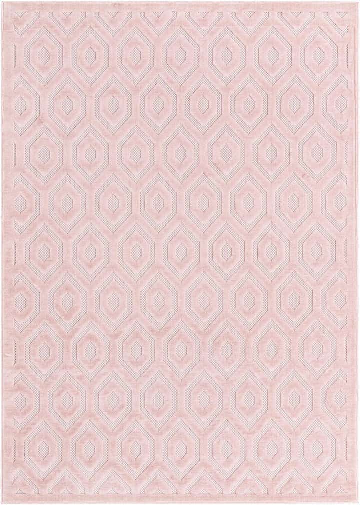6' x 9' Easy-Clean Trellis Textured Indoor / Outdoor Rug