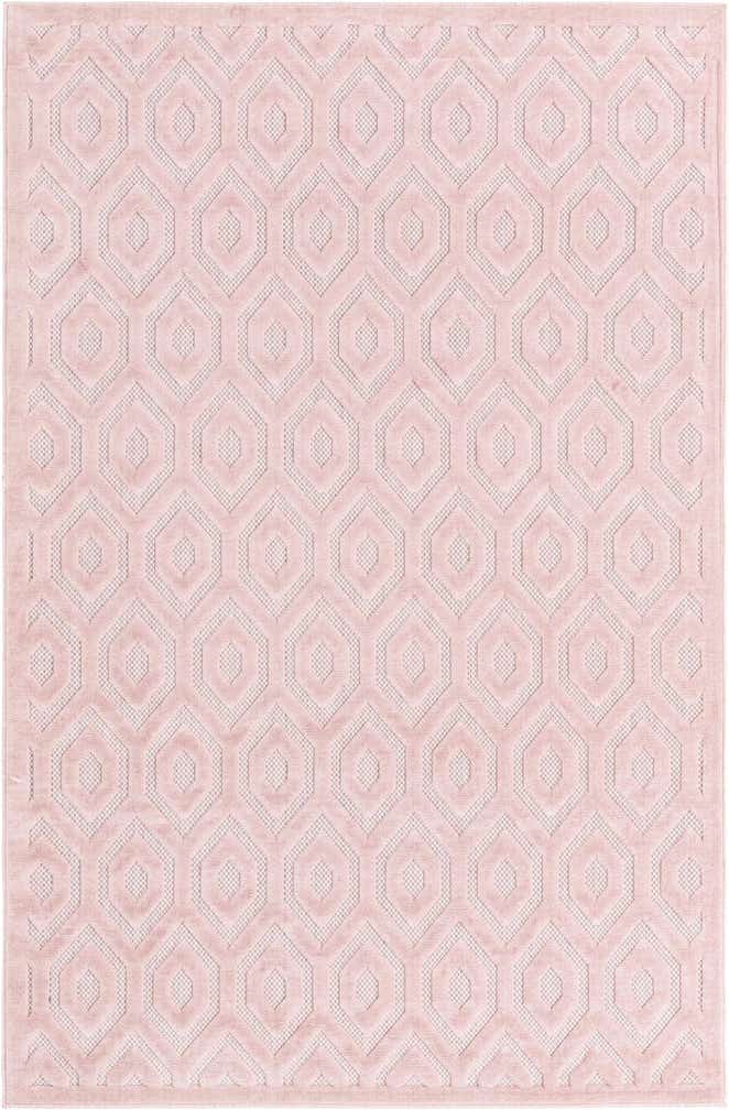 6' x 9' Easy-Clean Trellis Textured Indoor / Outdoor Rug