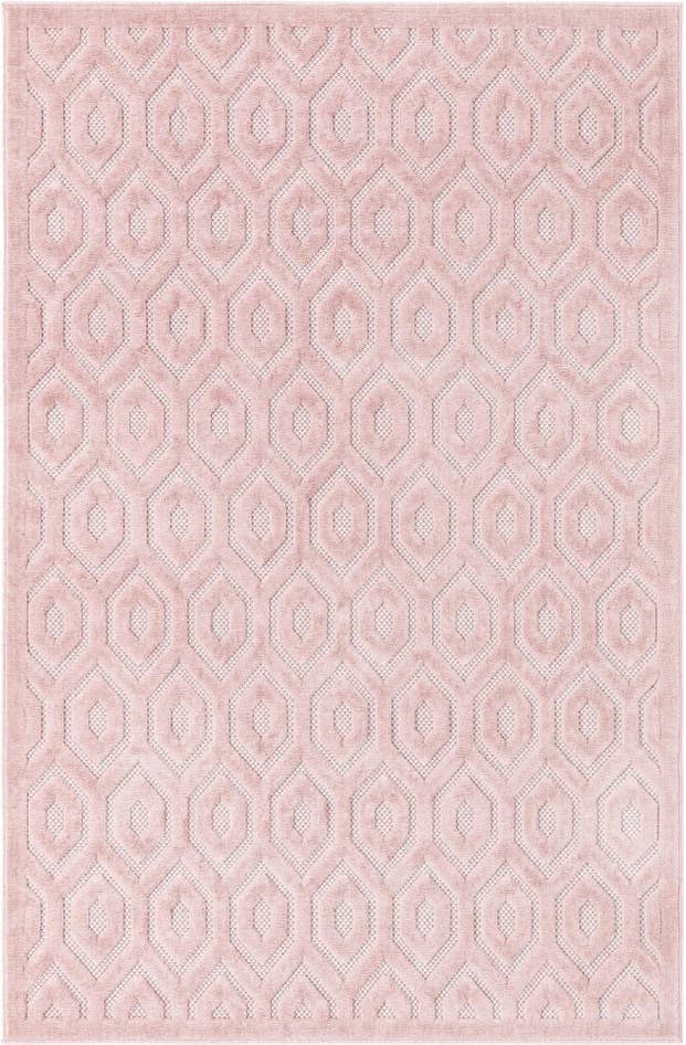 Detail image of 5' 3 x 8' Easy-Clean Trellis Textured Indoor / Outdoor Rug