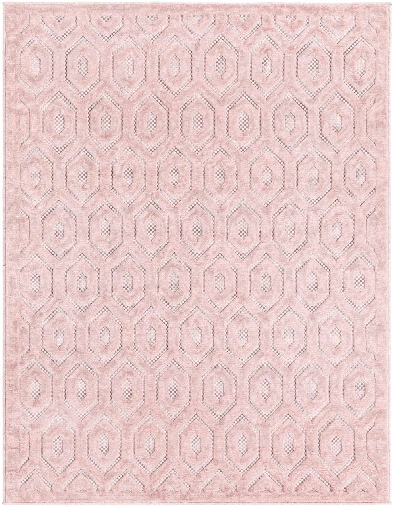 4' x 6' Easy-Clean Trellis Textured Indoor / Outdoor Rug