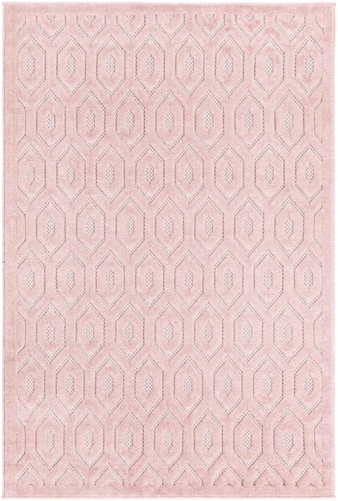 4' x 6' Easy-Clean Trellis Textured Indoor / Outdoor Rug