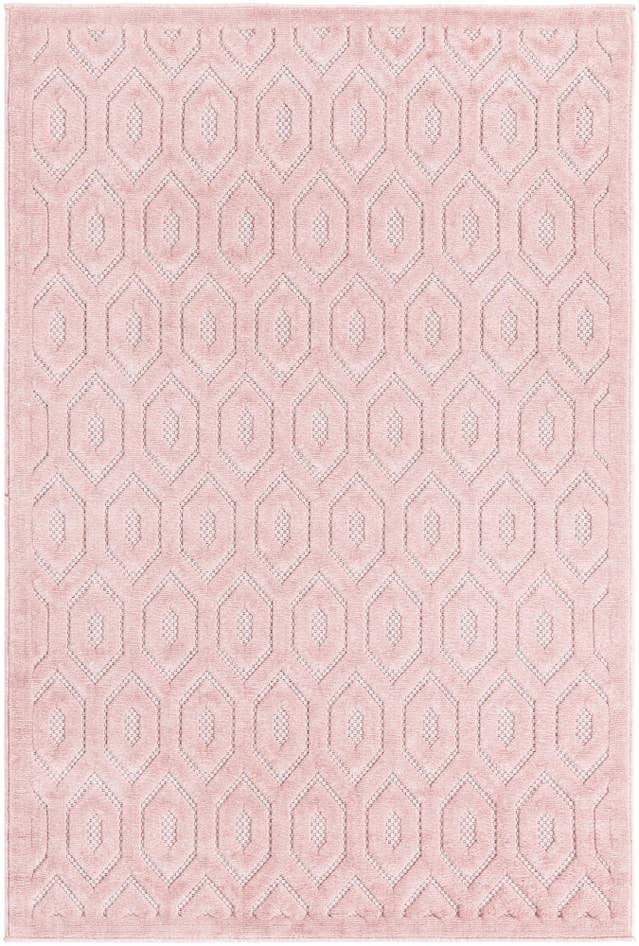 Detail image of 4' x 6' Easy-Clean Trellis Textured Indoor / Outdoor Rug