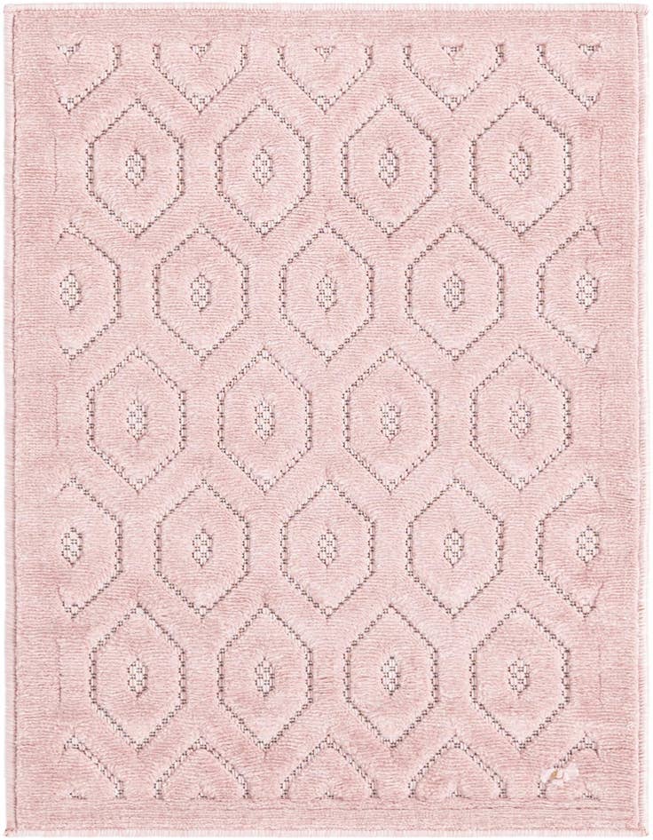 Detail image of 2' x 3' Easy-Clean Trellis Textured Indoor / Outdoor Rug