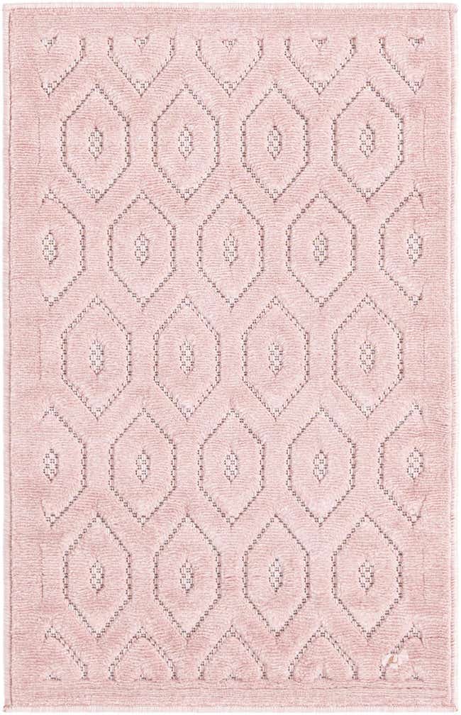 2' x 3' Easy-Clean Trellis Textured Indoor / Outdoor Rug