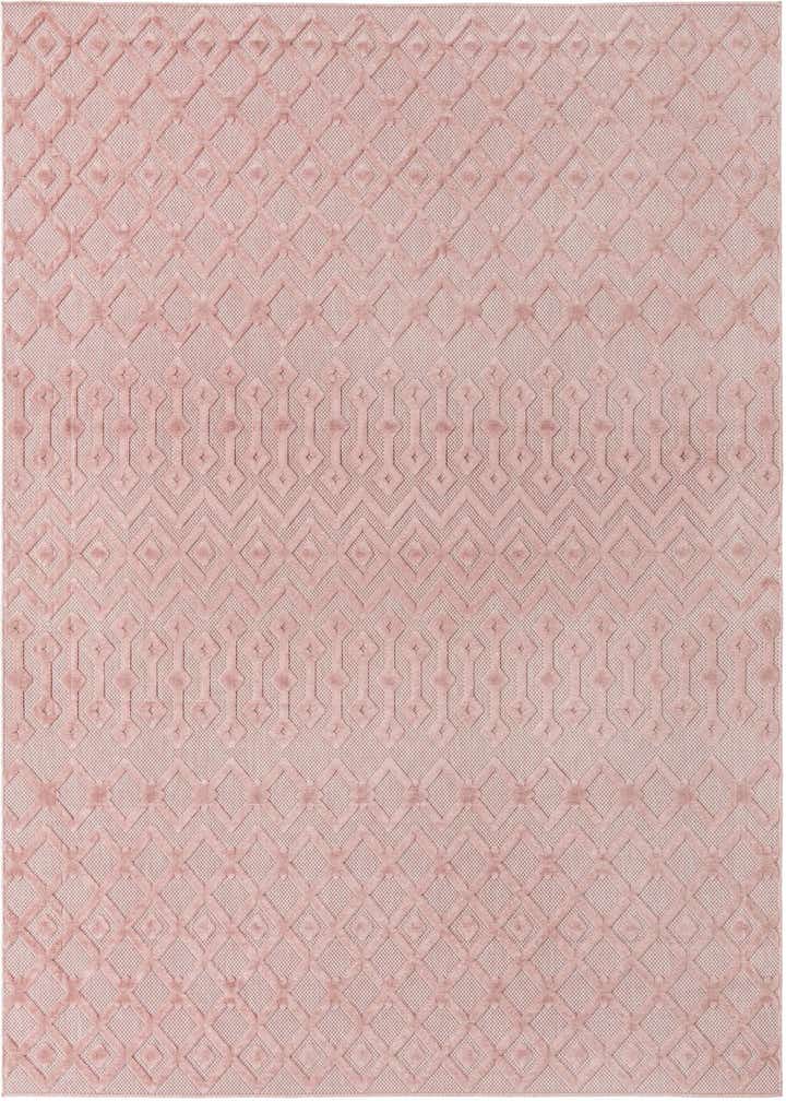 9' x 12' Easy-Clean Trellis Textured Indoor / Outdoor Rug