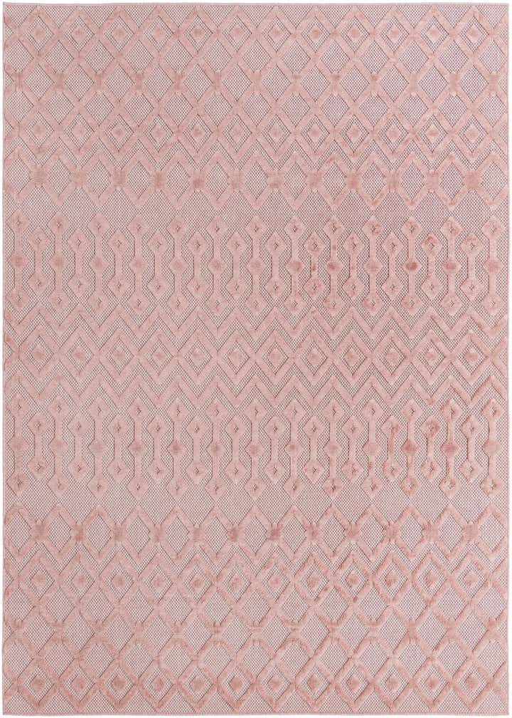 7' 10 x 10' Easy-Clean Trellis Textured Indoor / Outdoor Rug