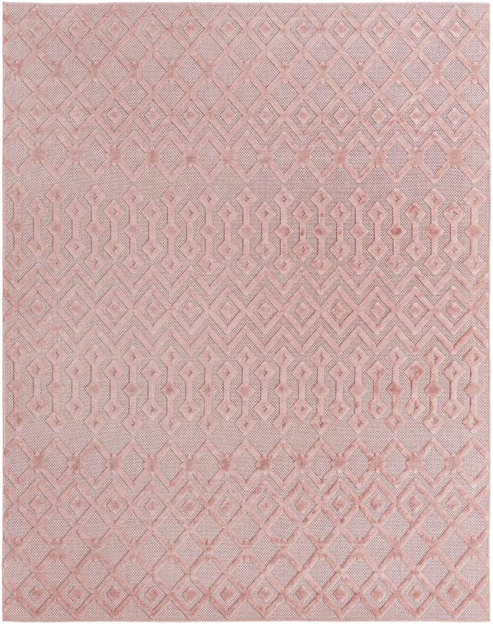 7' 10 x 10' Easy-Clean Trellis Textured Indoor / Outdoor Rug