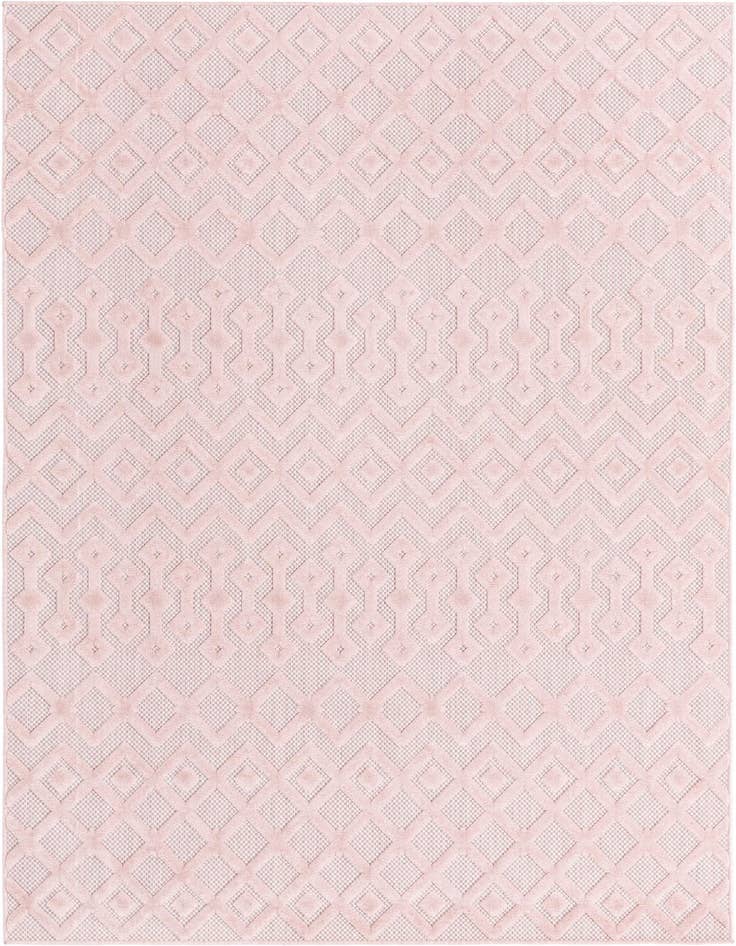 Detail image of 6' x 9' Easy-Clean Trellis Textured Indoor / Outdoor Rug