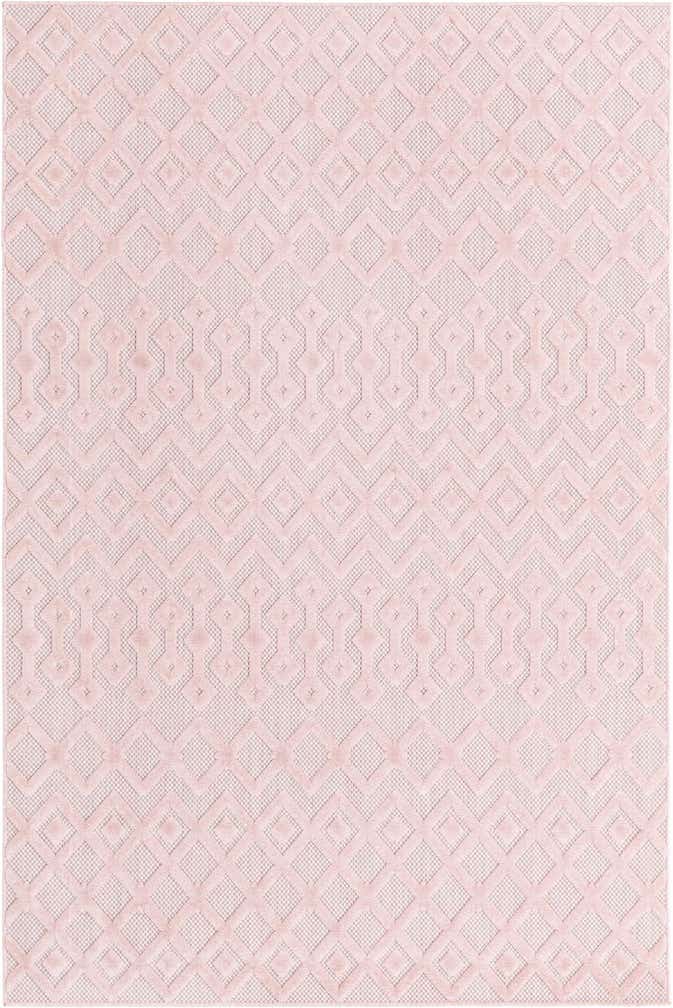 6' x 9' Easy-Clean Trellis Textured Indoor / Outdoor Rug