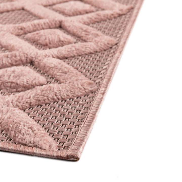 6' x 9' Easy-Clean Trellis Textured Indoor / Outdoor Rug
