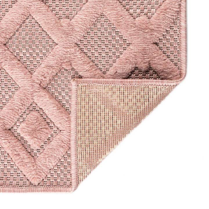 6' x 9' Easy-Clean Trellis Textured Indoor / Outdoor Rug