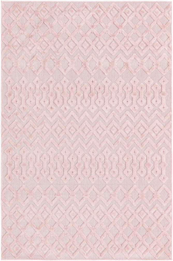 5' 3 x 8' Easy-Clean Trellis Textured Indoor / Outdoor Rug