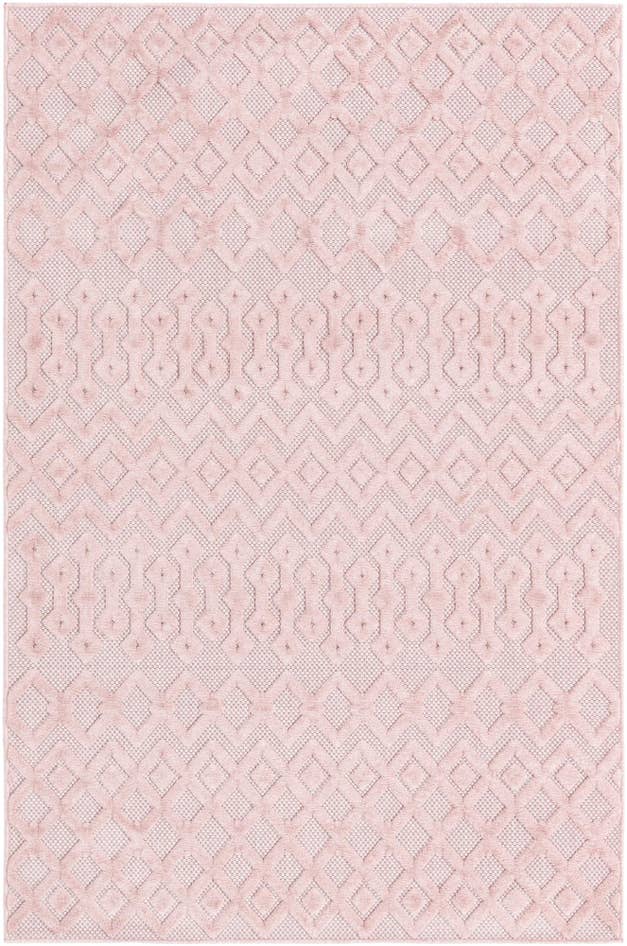 Detail image of 5' 3 x 8' Easy-Clean Trellis Textured Indoor / Outdoor Rug
