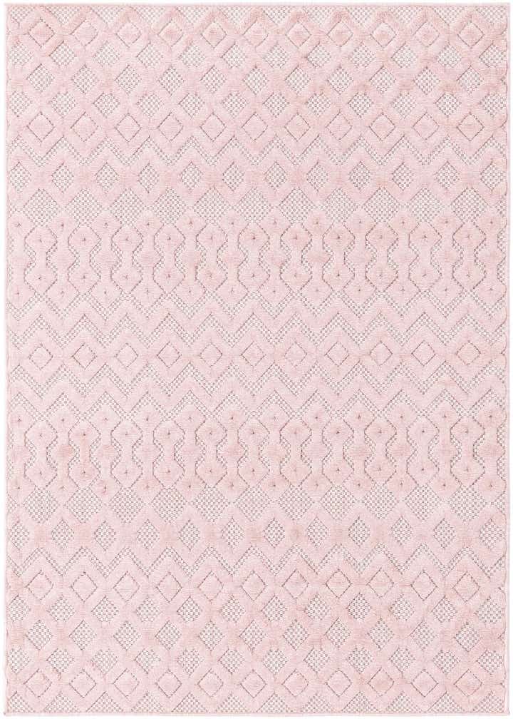 4' x 6' Easy-Clean Trellis Textured Indoor / Outdoor Rug