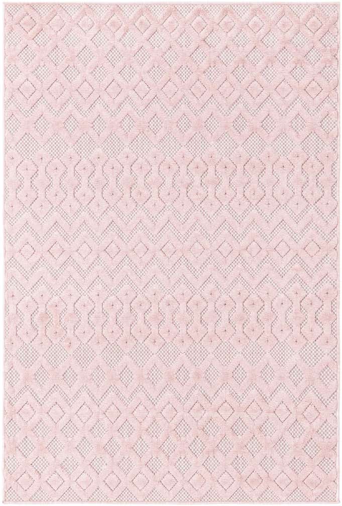 4' x 6' Easy-Clean Trellis Textured Indoor / Outdoor Rug