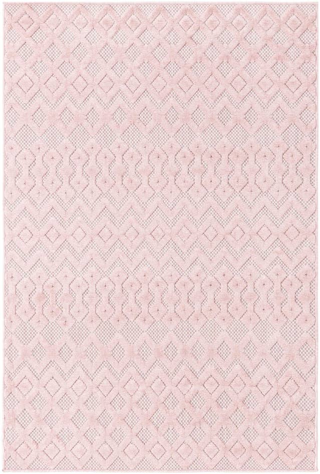 Detail image of 4' x 6' Easy-Clean Trellis Textured Indoor / Outdoor Rug