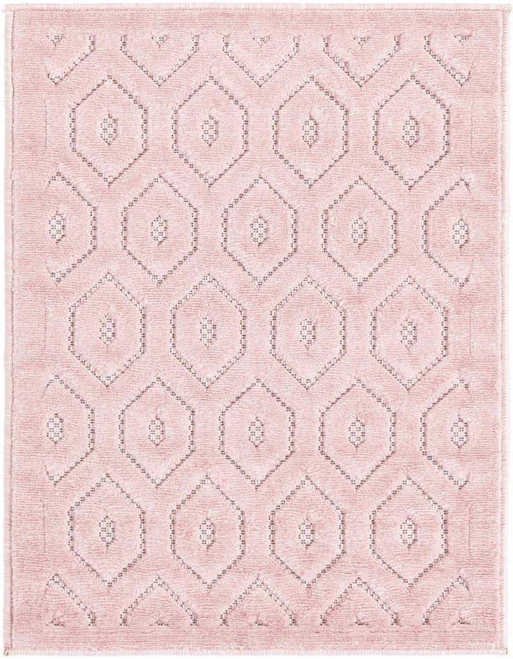 Detail image of 2' x 3' Easy-Clean Trellis Textured Indoor / Outdoor Rug