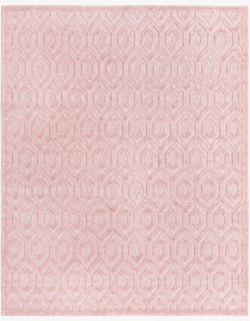7' 10 x 10' Easy-Clean Trellis Textured Indoor / Outdoor Rug