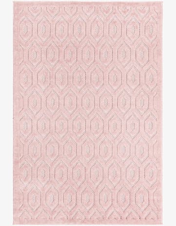 4' x 6' Easy-Clean Trellis Textured Indoor / Outdoor Rug
