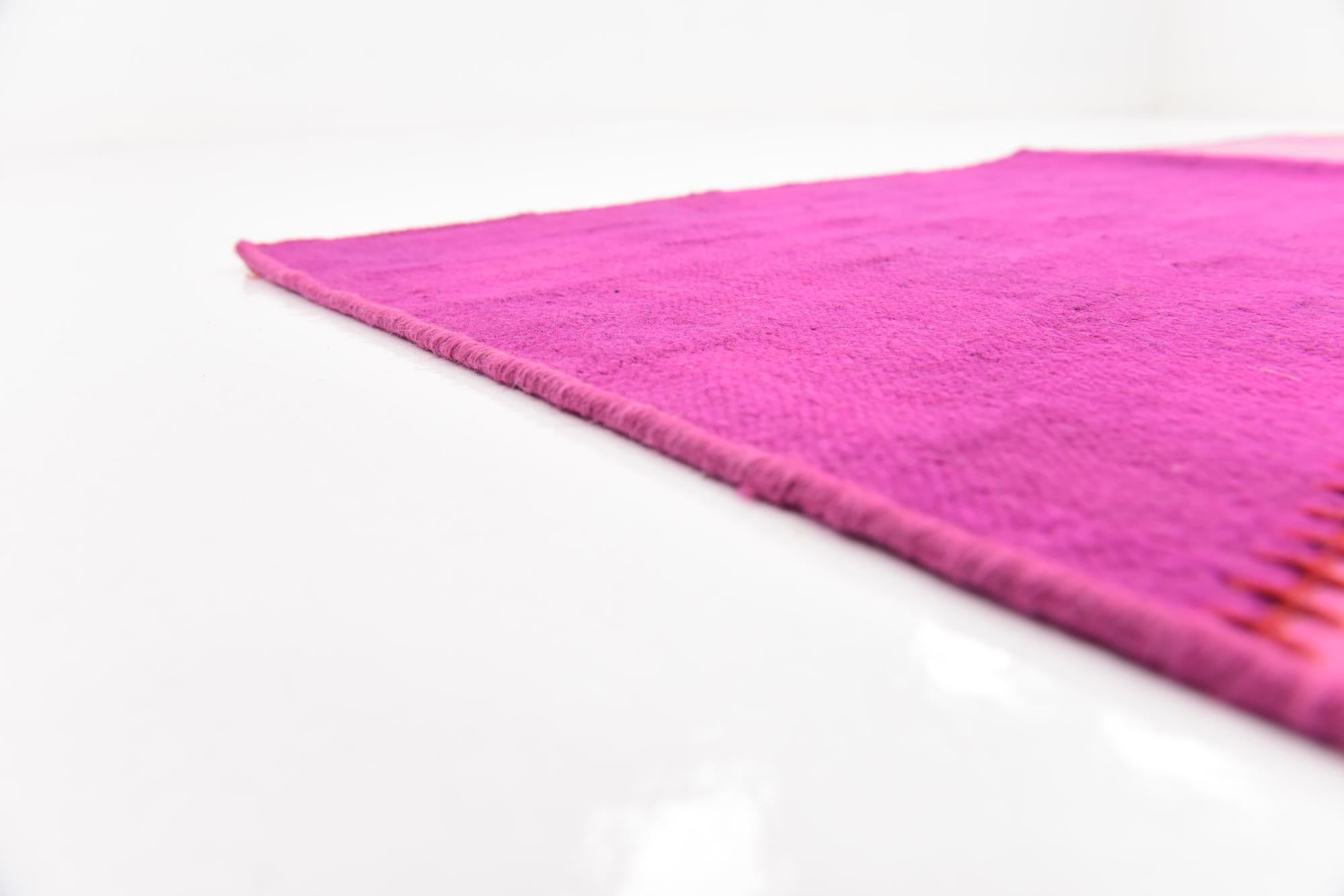 7' 4 x 10' Hand Woven Patchwork Wool Rug