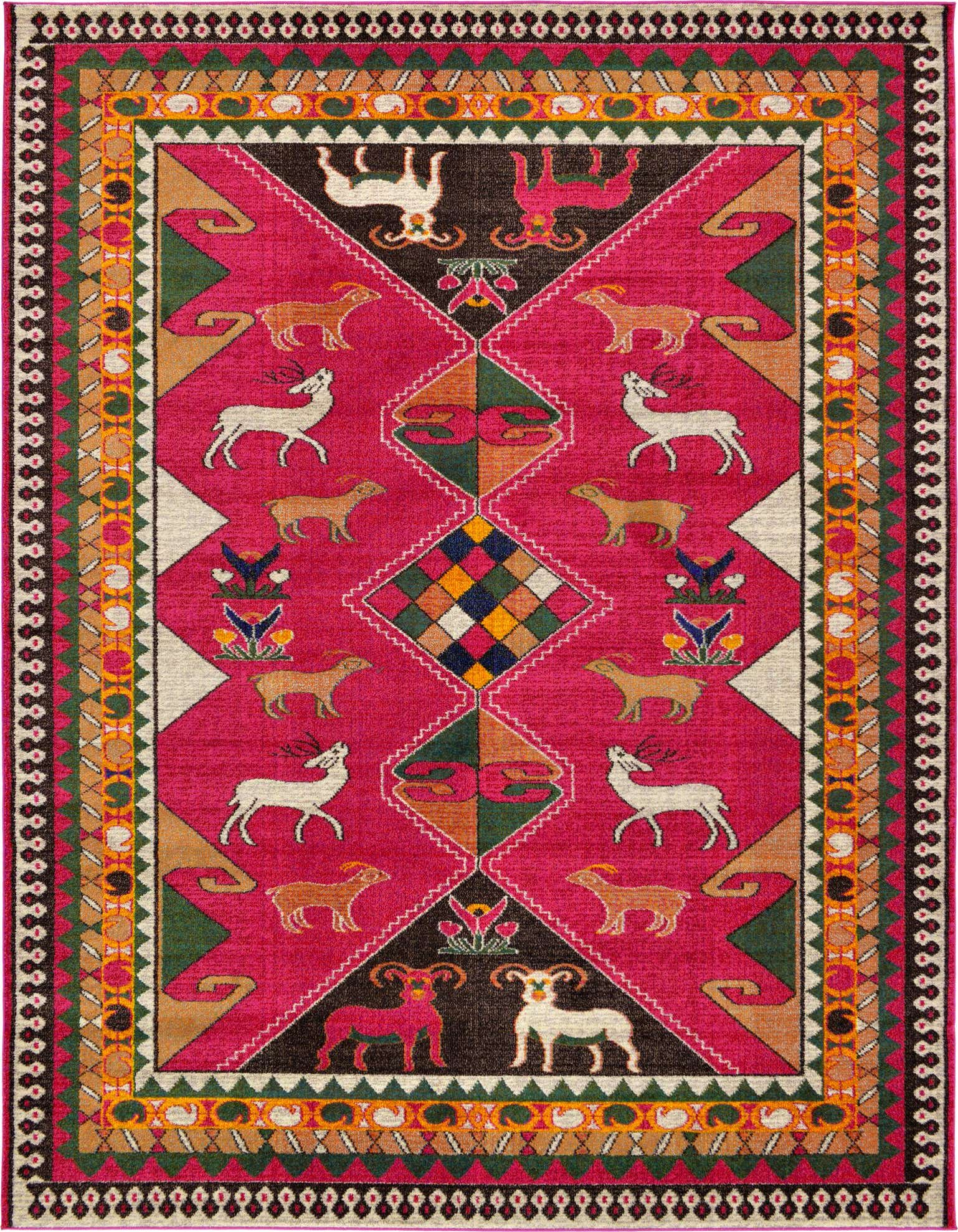 9' x 12' Washable Santa Fe Rug