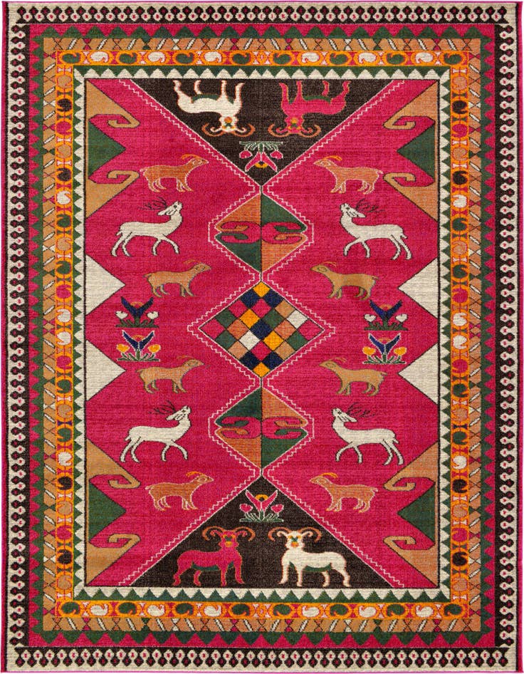 Detail image of 9' x 12' Washable Santa Fe Rug