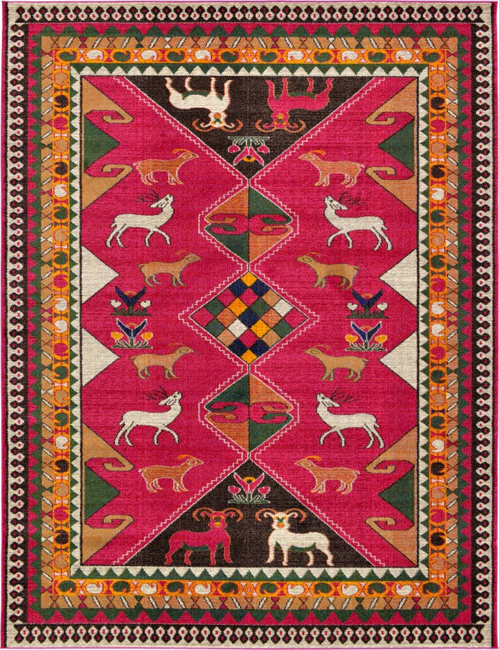 Detail image of 9' x 12' Washable Santa Fe Rug