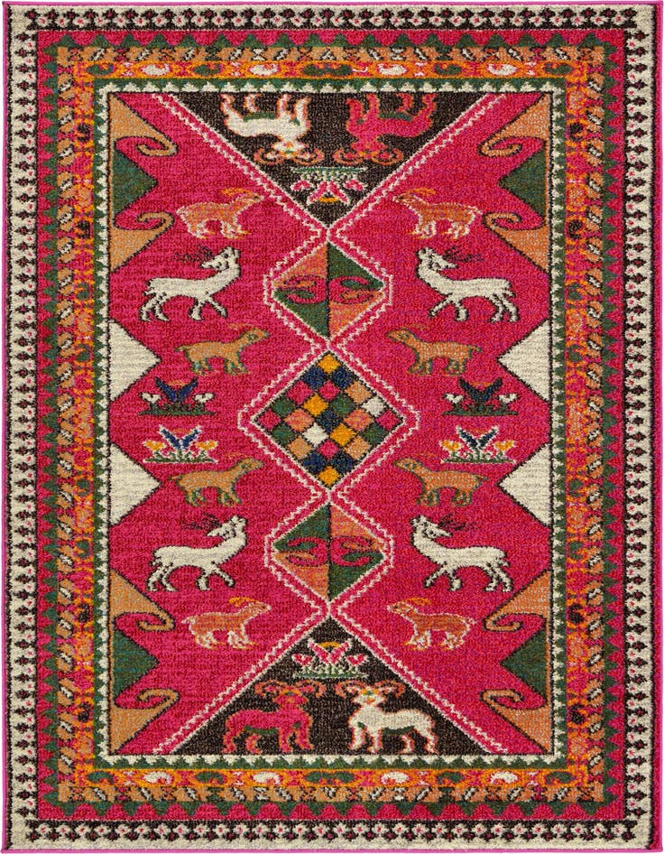 Detail image of 4' x 6' Washable Santa Fe Rug
