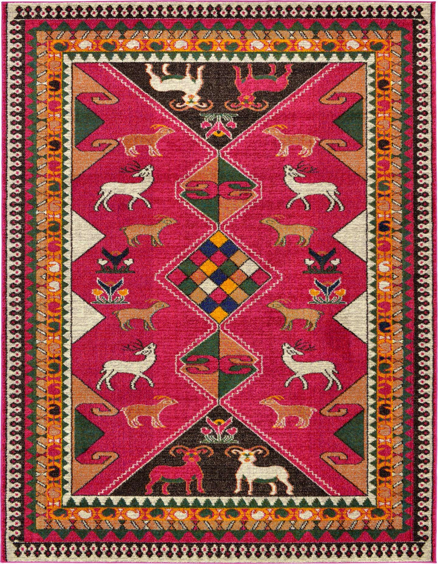 7' x 10' Washable Santa Fe Rug