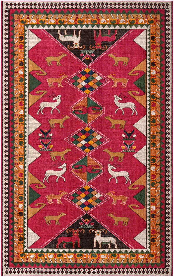 Detail image of 10' 6 x 16' 5 Washable Santa Fe Rug
