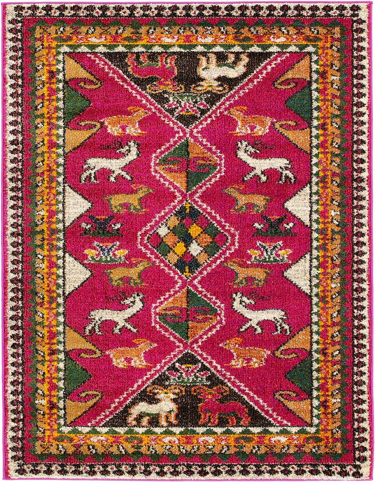 Detail image of 3' 3 x 5' 3 Washable Santa Fe Rug