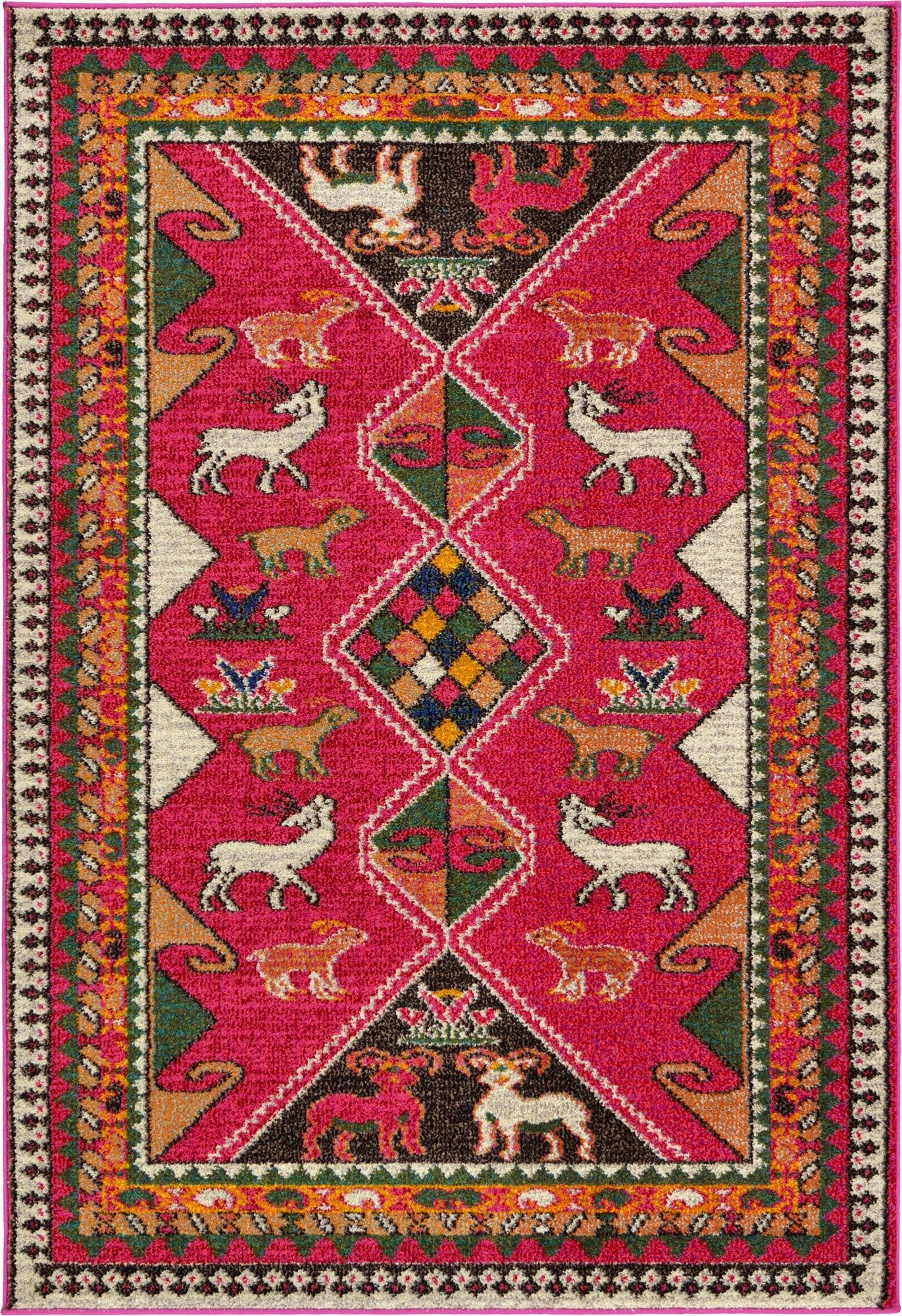 4' x 6'  Washable Santa Fe Rug