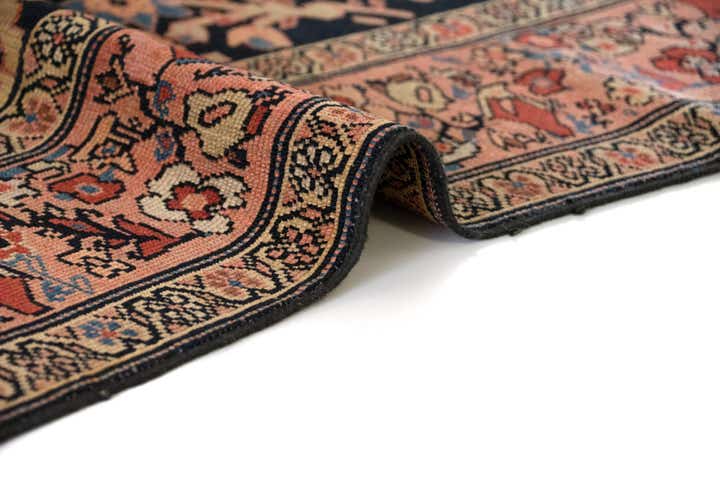 4' x 6' 8 Hand Knotted Sarough Persian Wool Rug