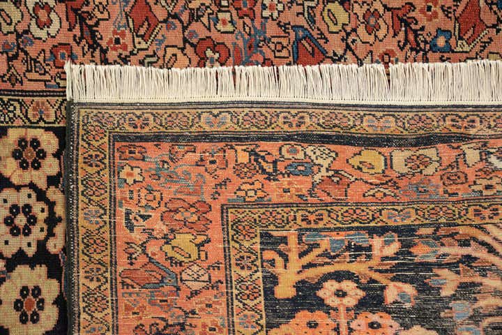 4' x 6' 8 Hand Knotted Sarough Persian Wool Rug
