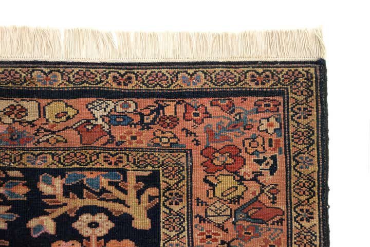 4' x 6' 8 Hand Knotted Sarough Persian Wool Rug