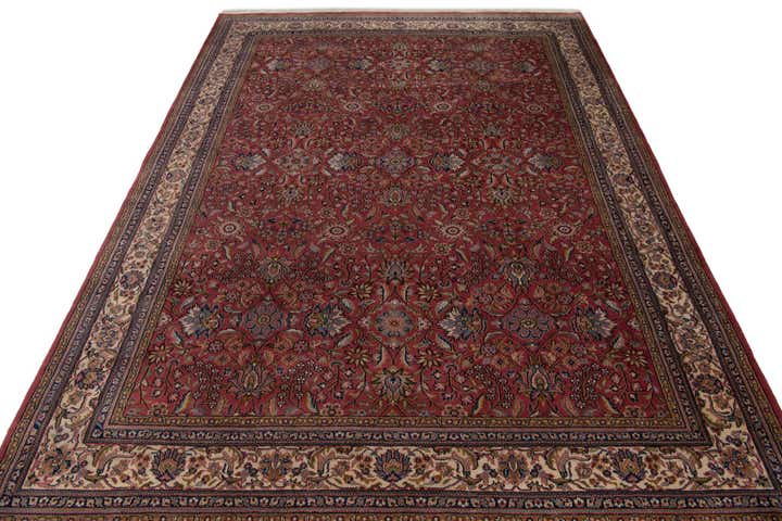 8' 2 x 11' 5 Hand Knotted Sarough Wool Rug