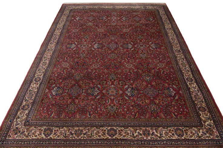 Detail image of 8' 2 x 11' 5 Hand Knotted Sarough Wool Rug