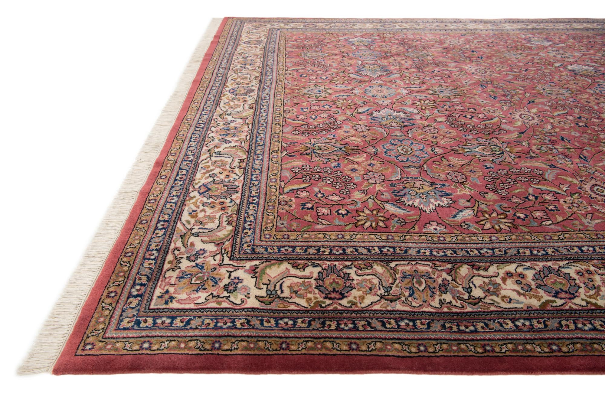 8' 2 x 11' 5 Hand Knotted Sarough Wool Rug