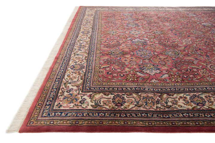 8' 2 x 11' 5 Hand Knotted Sarough Wool Rug