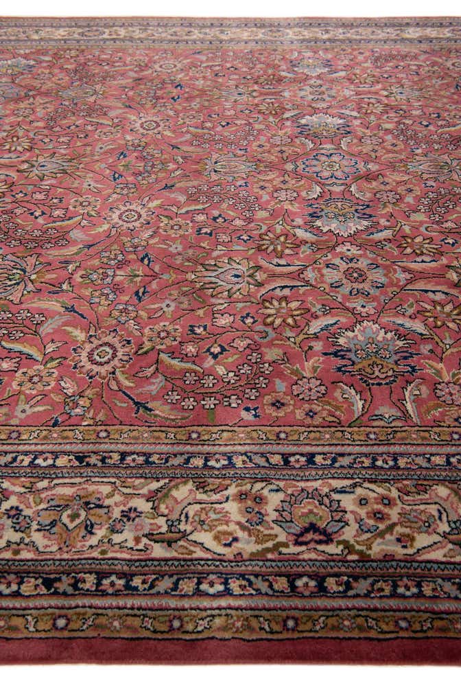 8' 2 x 11' 5 Hand Knotted Sarough Wool Rug