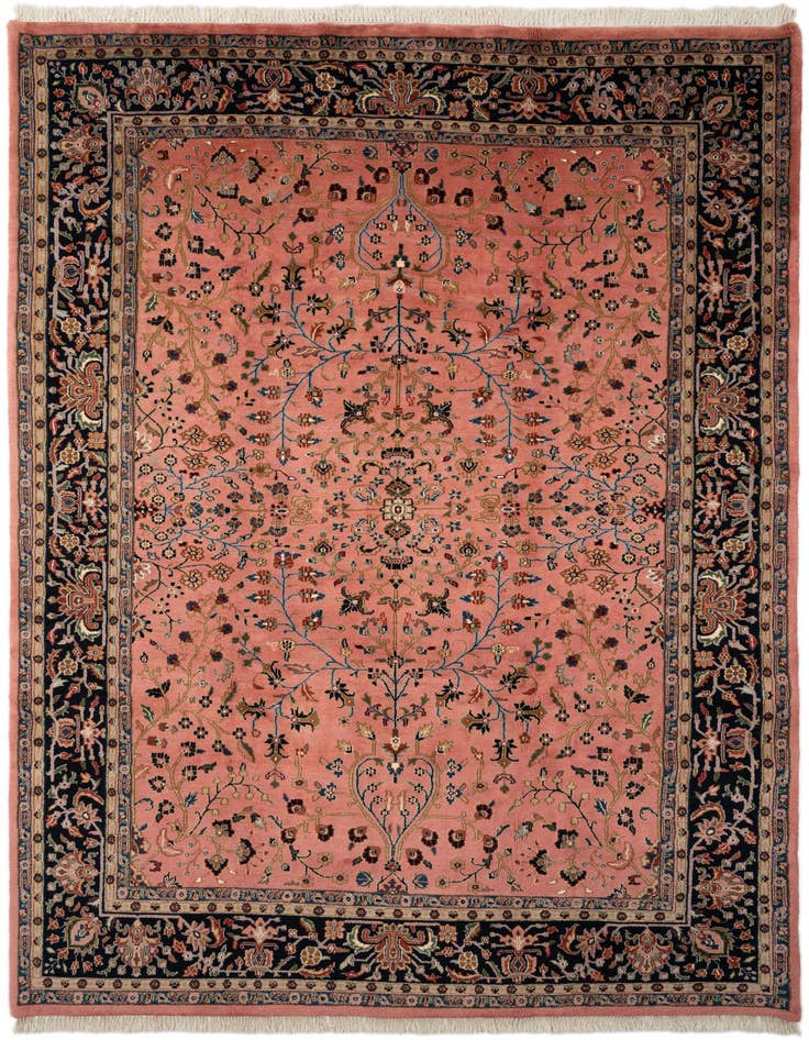 Detail image of 8' 1 x 11' 9 Sarough Wool Rug